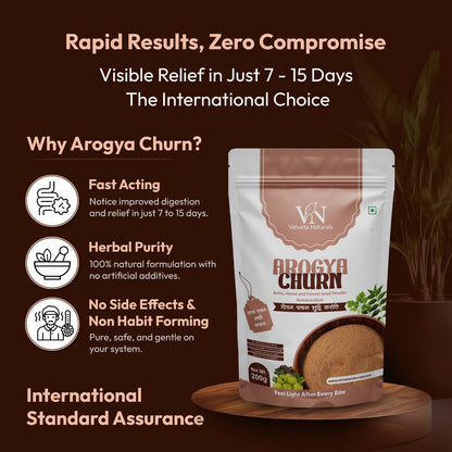 Arogya Churn-“A Trusted Formula for Digestive Comfort, Reduced Bloating & Natural Regularity”